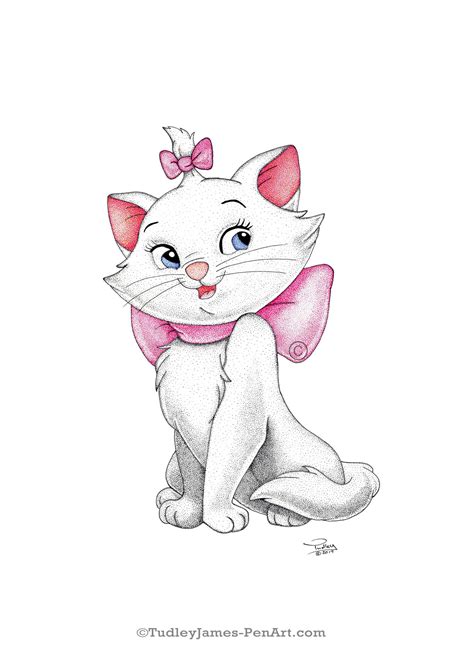 Marie From The Aristocats Fan Made Drawing By Tudley James Made Out