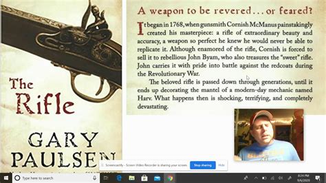 Book Talk The Rifle By Gary Paulson Youtube