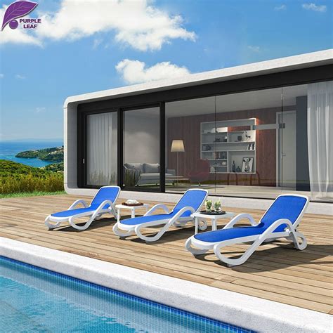 It features an all aluminum frame with 2 inch wide virgin vinyl woven to. PURPLE LEAF Plastic Sun Lounger Beach Folding Chair ...