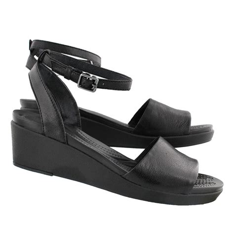 Crocs Womens Leighann Ankle Strap Dress Wedge Sandal Ebay