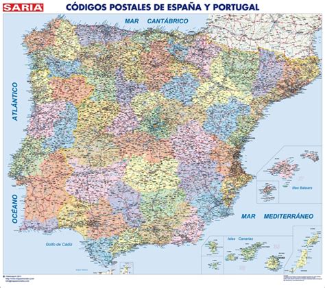 Espanacodigospostales Mapas Gigantes De Pared
