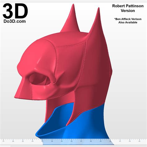 3d Printable Model Batman 2021 Cowls Armors For Robert Pattinson And