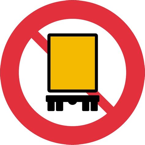 Lorry Traffic Forbidden Sign Royalty Free Stock Svg Vector And Clip Art
