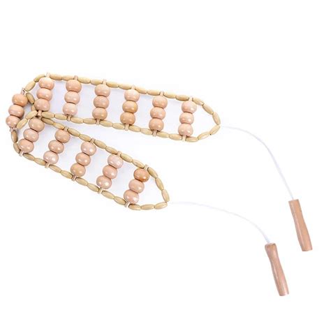 Buy Quality Hand Hold Back Massager New Beige Wooden Bead Body Neck Back Waist