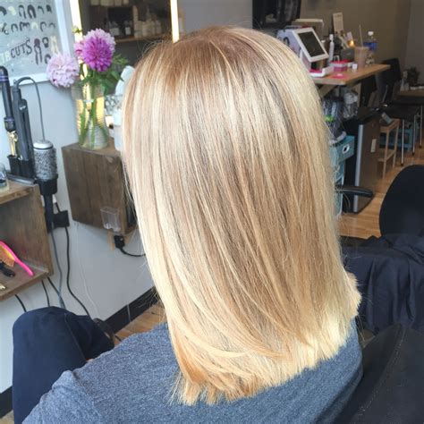 butter blonde - balayage - hair painting - sandy blonde - bright blonde
