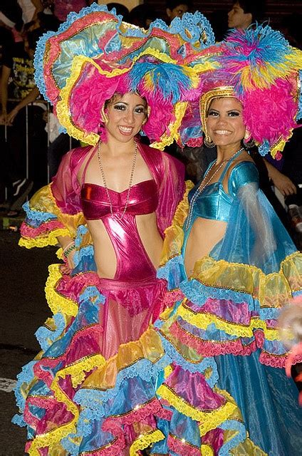 Two Beautiful Women In Elaborate Costumes For Carnaval Merida Yucatan Mexico By Jackie