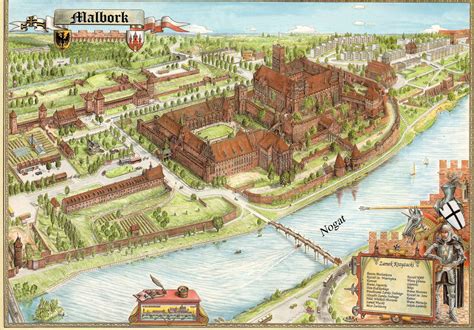 Pocztówkowe Mapy Zamek W Malborku