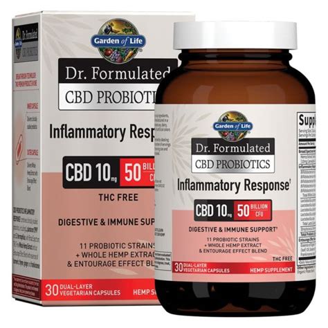 Dr Formulated Cbd Probiotics Inflammatory Response Softgels 10mg 30 Count