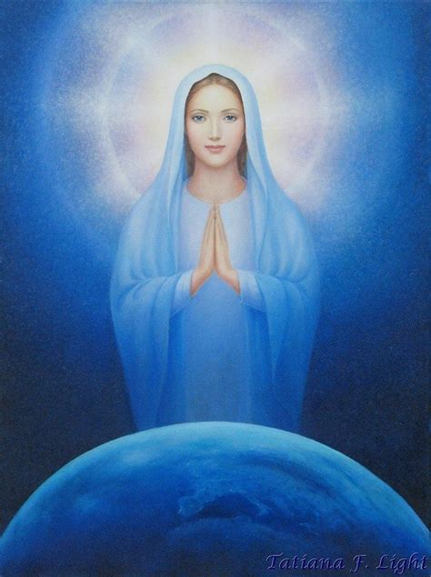 Blessed Mary Painter Tatiana F Light Святая Мария Mother Mary