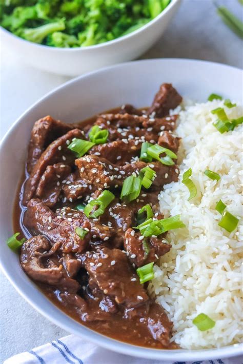 Remove flank steaks and place them on a platter. Easy Sweet and savory Mongolian Beef for the Instant Pot ...