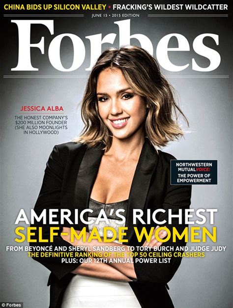 Forbes Name Jessica Alba Americas Richest Self Made Woman Daily Mail