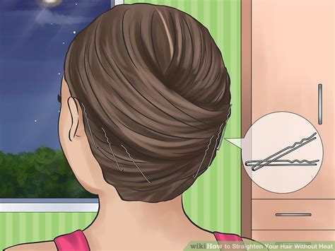 Brush wet hair until it dries. Cách để làm thẳng tóc mà không cần dùng nhiệt