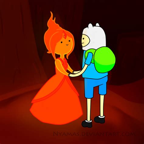 Finn And Flame Princess By Nyamas On Deviantart