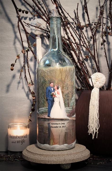 Anniversary Or Wedding T Hand Painted Wine Bottle Candle Etsy