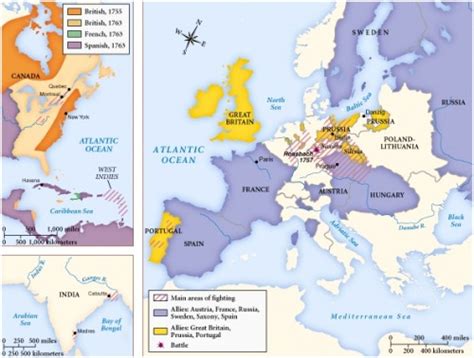 Map Of The Seven Years War The Conflict That Maps On The Web