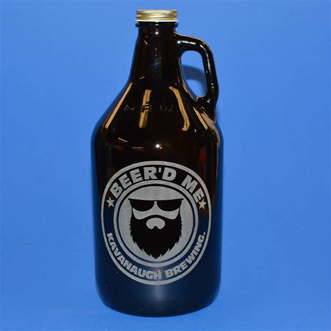 Personalized Beer Growler 64 OZ Use Your Artwork Or Design Idea Or Use