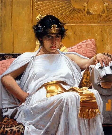 Pintura Figura Clássica Pintura A Óleo Da Arte do retrato Cleópatra por John William