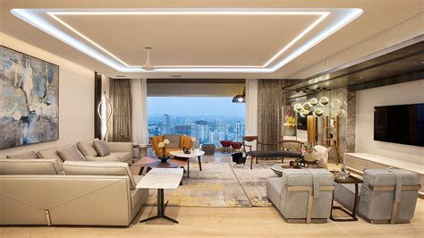 Living rooms should have very aesthetic arrangement of seating arrangements and entertainment systems so that it offers a great balance of enabling great time of you and your guests. Mumbai: Luxe finishes, metallic tones and an open plan sets this flat apart