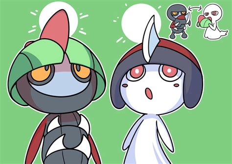 Ralts And Pawniard Pokemon Drawn By Fukidashi Cotton Danbooru