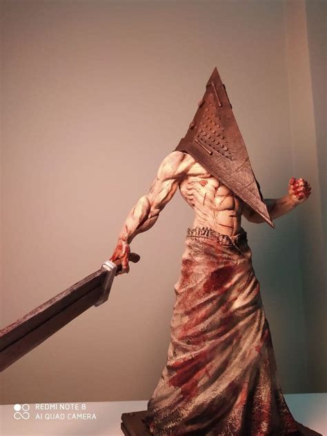 Silent Hill Pyramid Head Statue12 Horror Decor Etsy Silent Hill Pyramid Head Silent