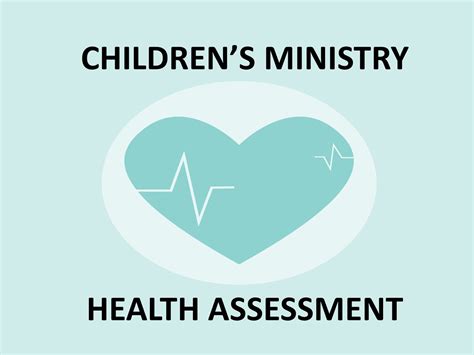 Childrens Ministry Health Assessment Relevant Childrens Ministry