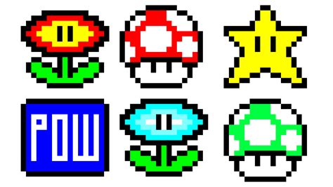 Pixilart Mario Power Ups By Dark Pixel Mark