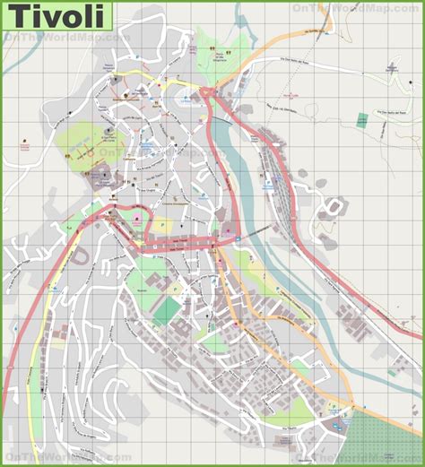 Large Detailed Map Of Tivoli