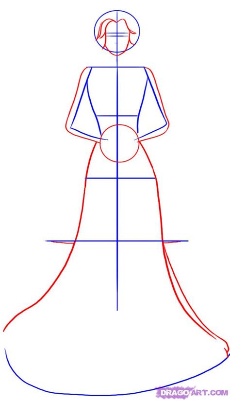 How to Draw a Bride, Step by Step, Figures, People, FREE ...