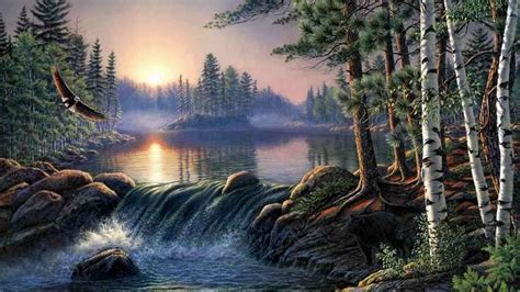 Nature Painting Wallpapers Wallpaper Cave
