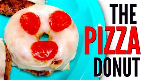 The Pizza Donut How To Make Pizza Donuts Tutorial Youtube
