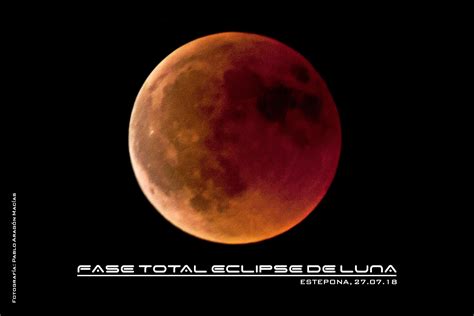El Eclipse Total De Luna Visto Desde Sierra Bermeja