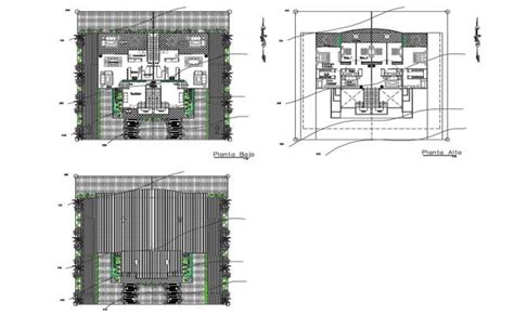Floor Plan Layout Details Of Twin Duplex House Dwg File House Entry