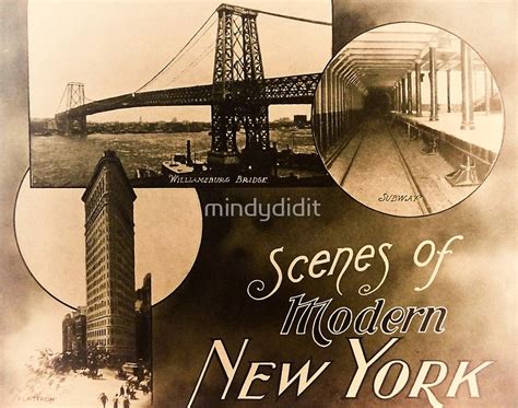 Vintage New York Travel Brochure Poster By Mindydidit New York Travel