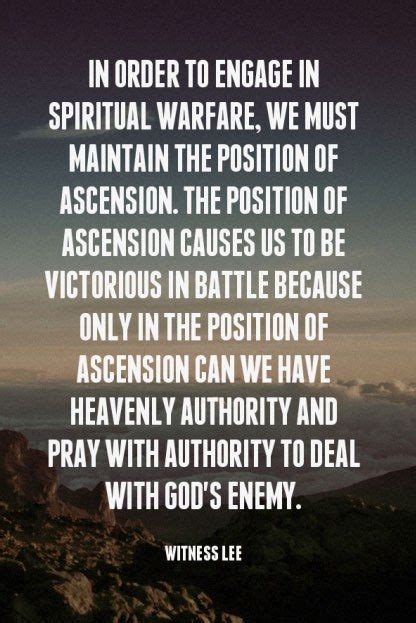Engaging In Spiritual Warfare By Being In Ascension And