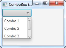 Combobox Javafx