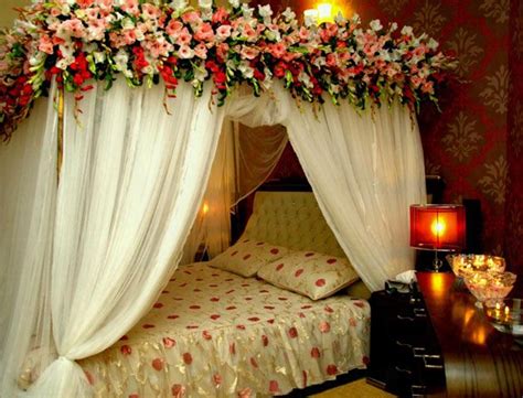 First Night Room Decoration For Newly Married Couple Wedding Night Wedding Night Room