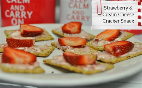Strawberry And Cream Cheese After School Snack Be A Fun Mum