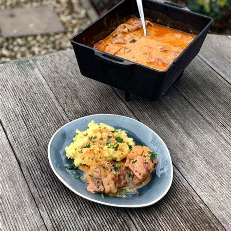 Schweinefilet in Curry Sahne Sauce