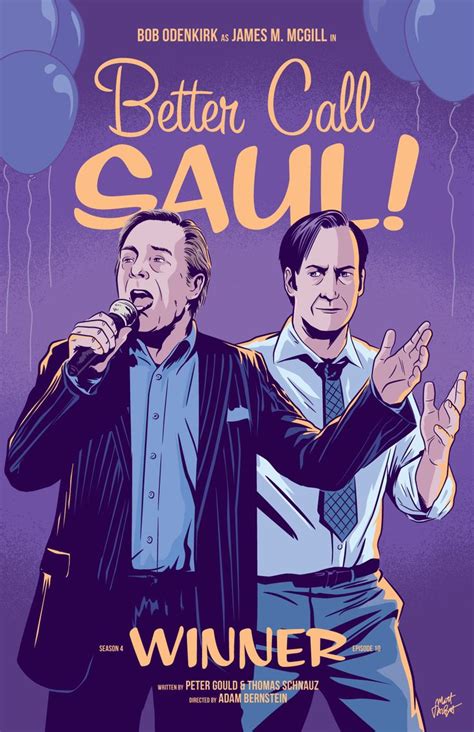 Better Call Saul Season 4 Episode 10 Winner Poster By Matt Talbot