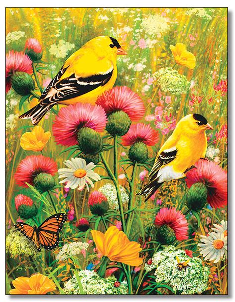 Goldfinch 350 Piece Jigsaw Puzzle For Seniors