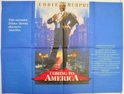 Additional movie data provided by tmdb. Coming To America - Original Cinema Movie Poster From ...