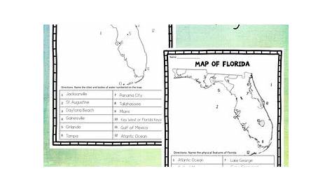 florida map for classroom