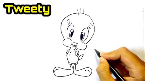 How To Draw Tweety Bird Easy Step By Step Youtube