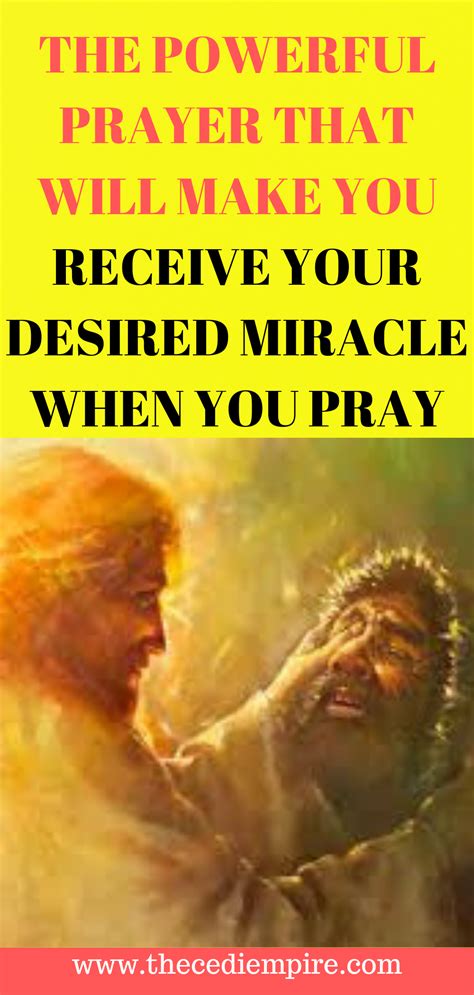 I Pray Receive Your Miracle Now Prayer Quotes Prayers Miracle Prayer