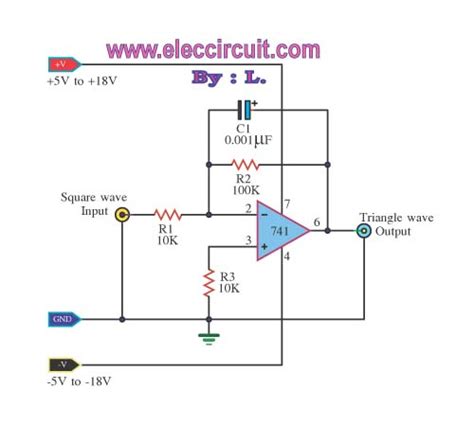 Lm741 Integrator And Audio Amplifier Circuits Electronics Forums