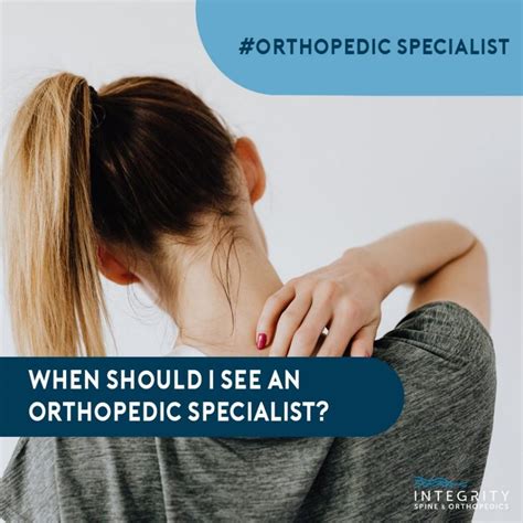 When Should I See An Orthopedic Specialist Orthopedic Surgeons