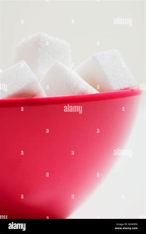 A Bowl Of Sugar Cubes Stock Photo Alamy