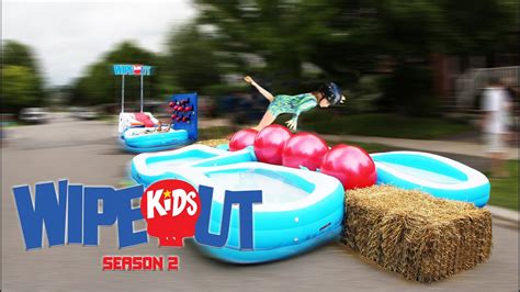 Dad Builds Wipeout Kids Course On Street Youtube