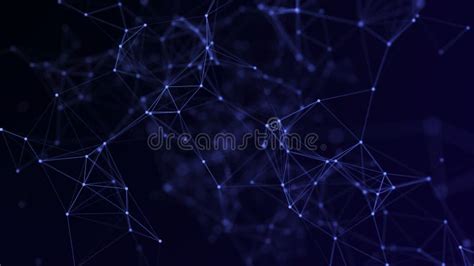 Abstract Background With Connecting Dots And Lines Network Connection