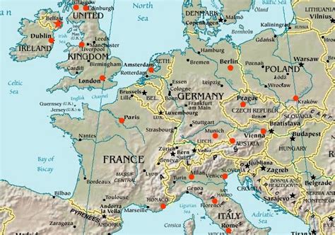 Europe Travel Mapp Map Of Europe Travel Pictures